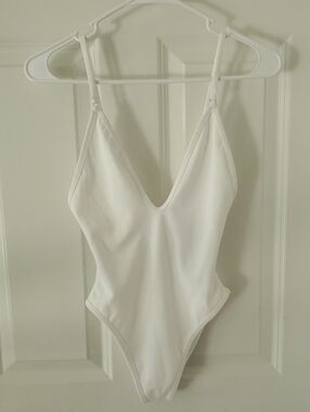 Gooseberry Seaside So Chic White One-Piece Swimsuit - Size S
